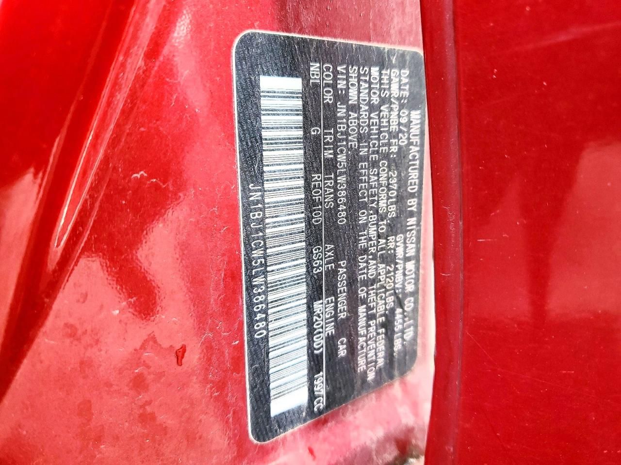 2020 Nissan Rogue Sport s