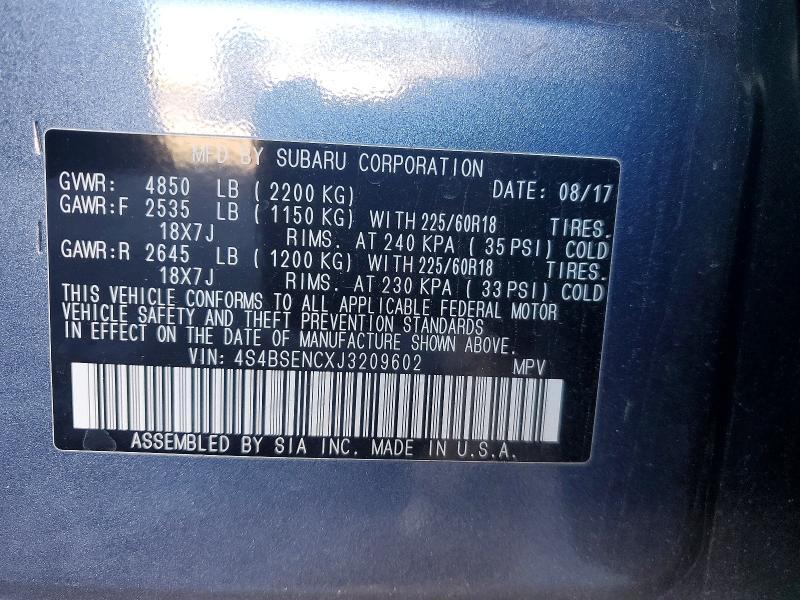 2018 Subaru Outback 3.6r Limited