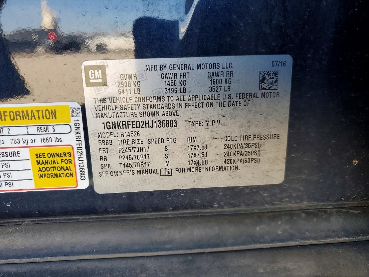 2017 Chevrolet Traverse ls