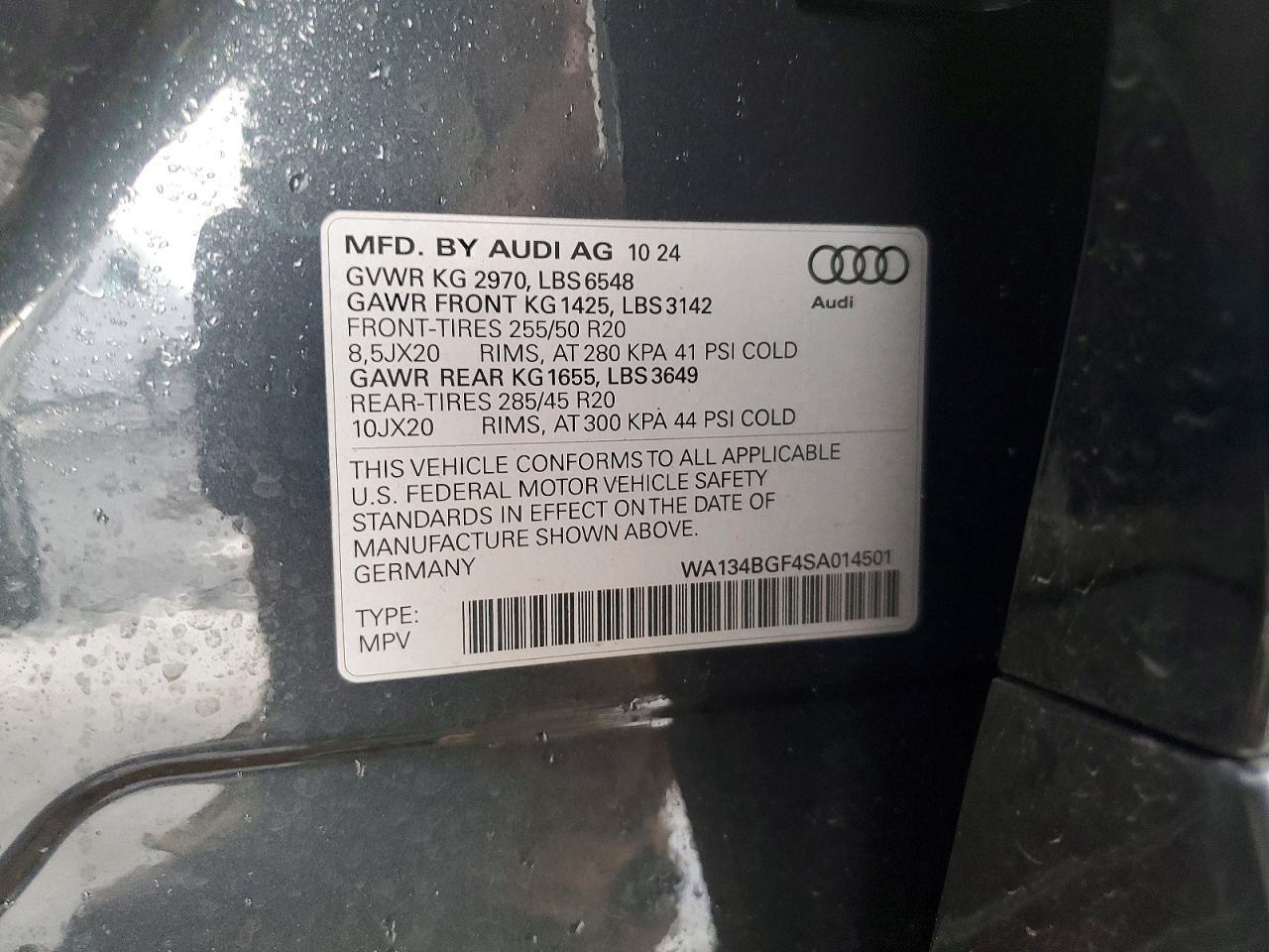 2025 Audi Q6 E-tron Prestige