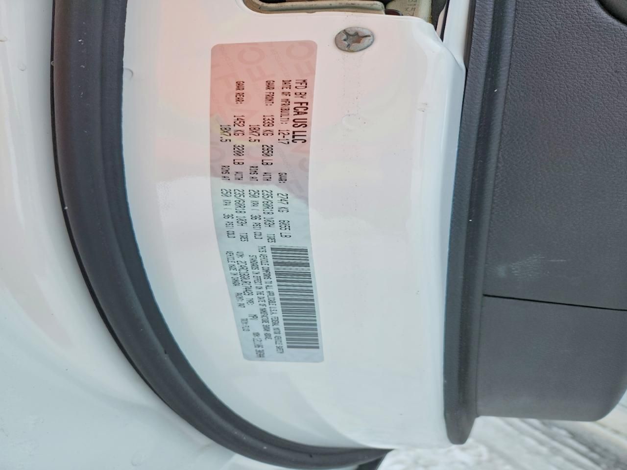 2018 Chrysler Pacifica Touring l