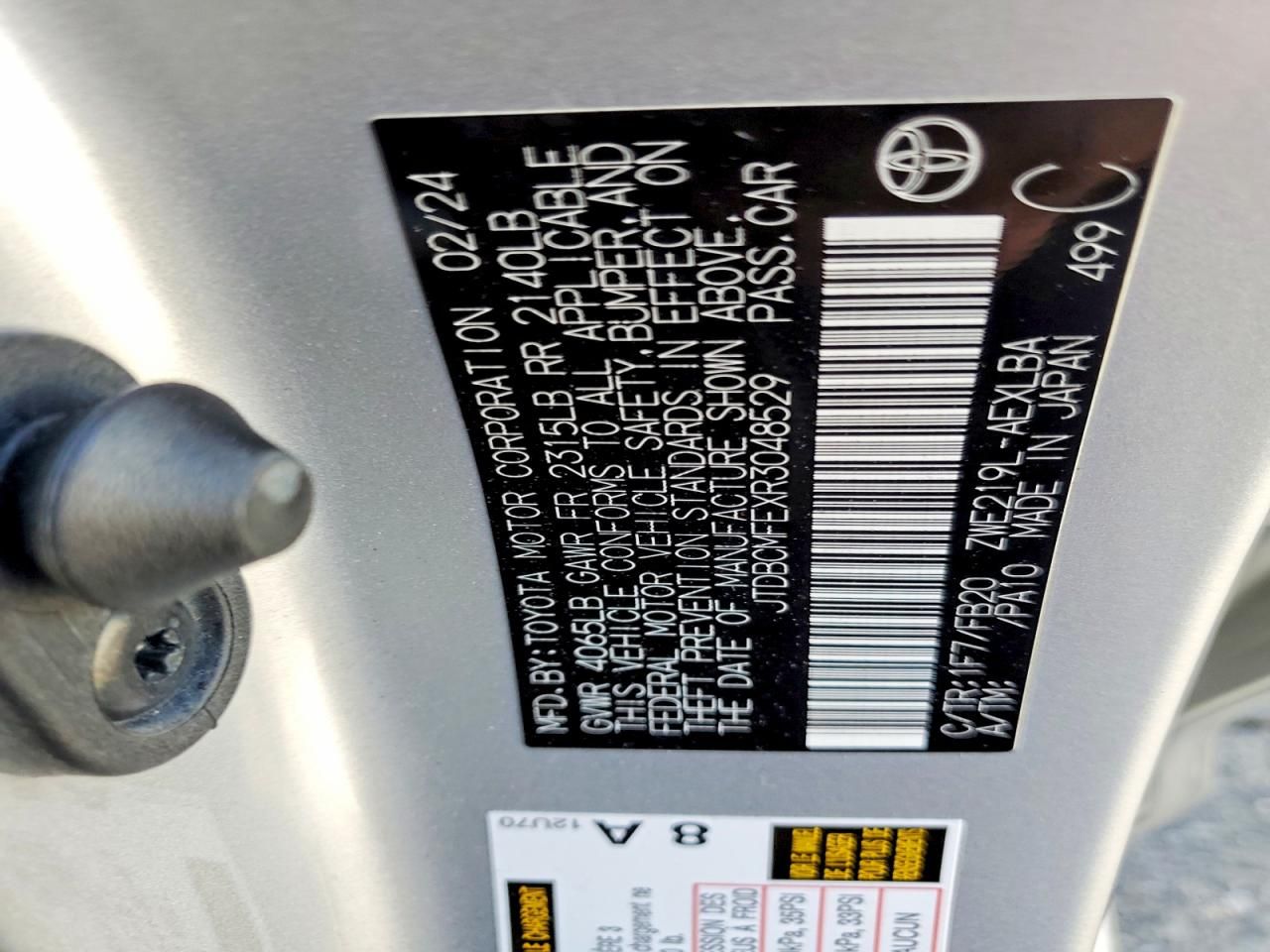 2024 Toyota Corolla le