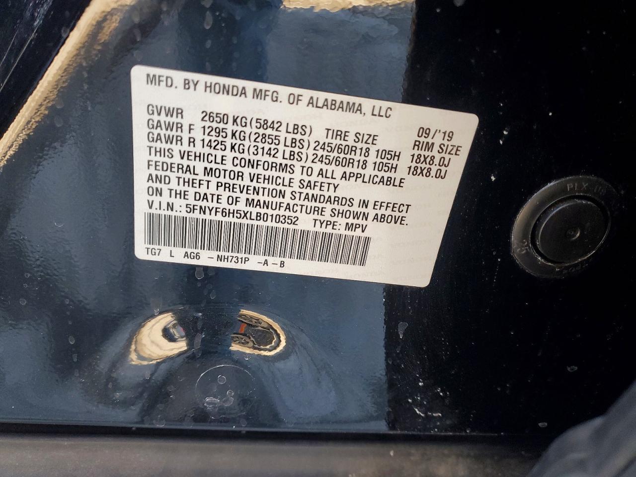 2020 Honda Pilot exl