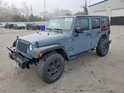 Jeep salvage cars for sale: 2015 Jeep Wrangler Unlimited Sport