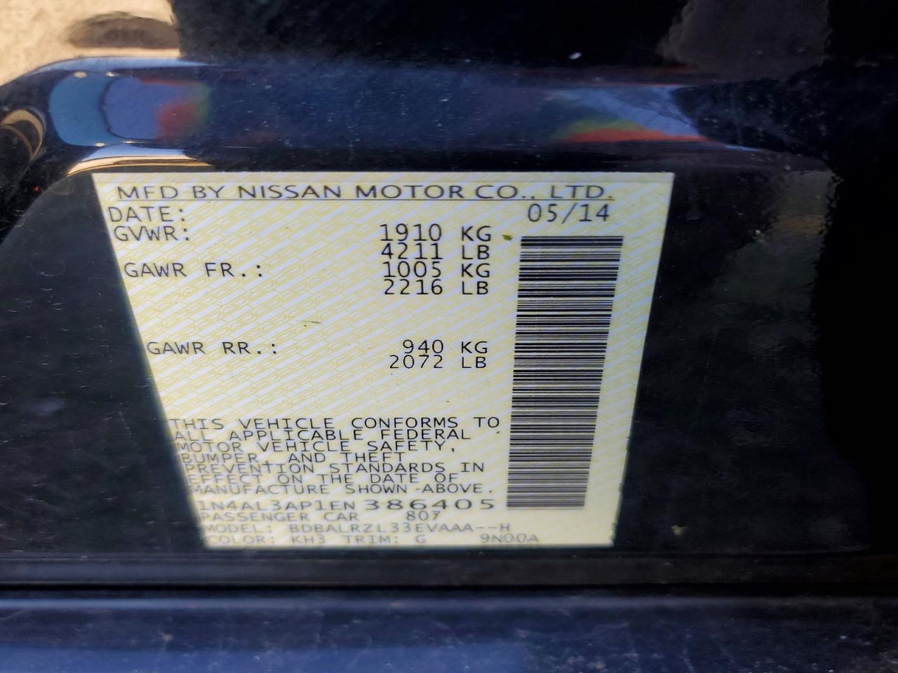 2014 Nissan Altima 2.5