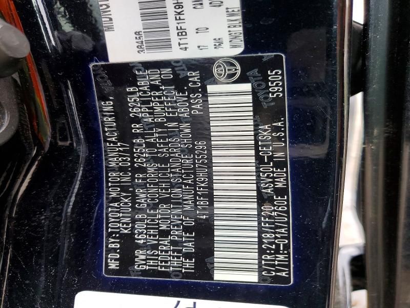 2017 Toyota Camry le