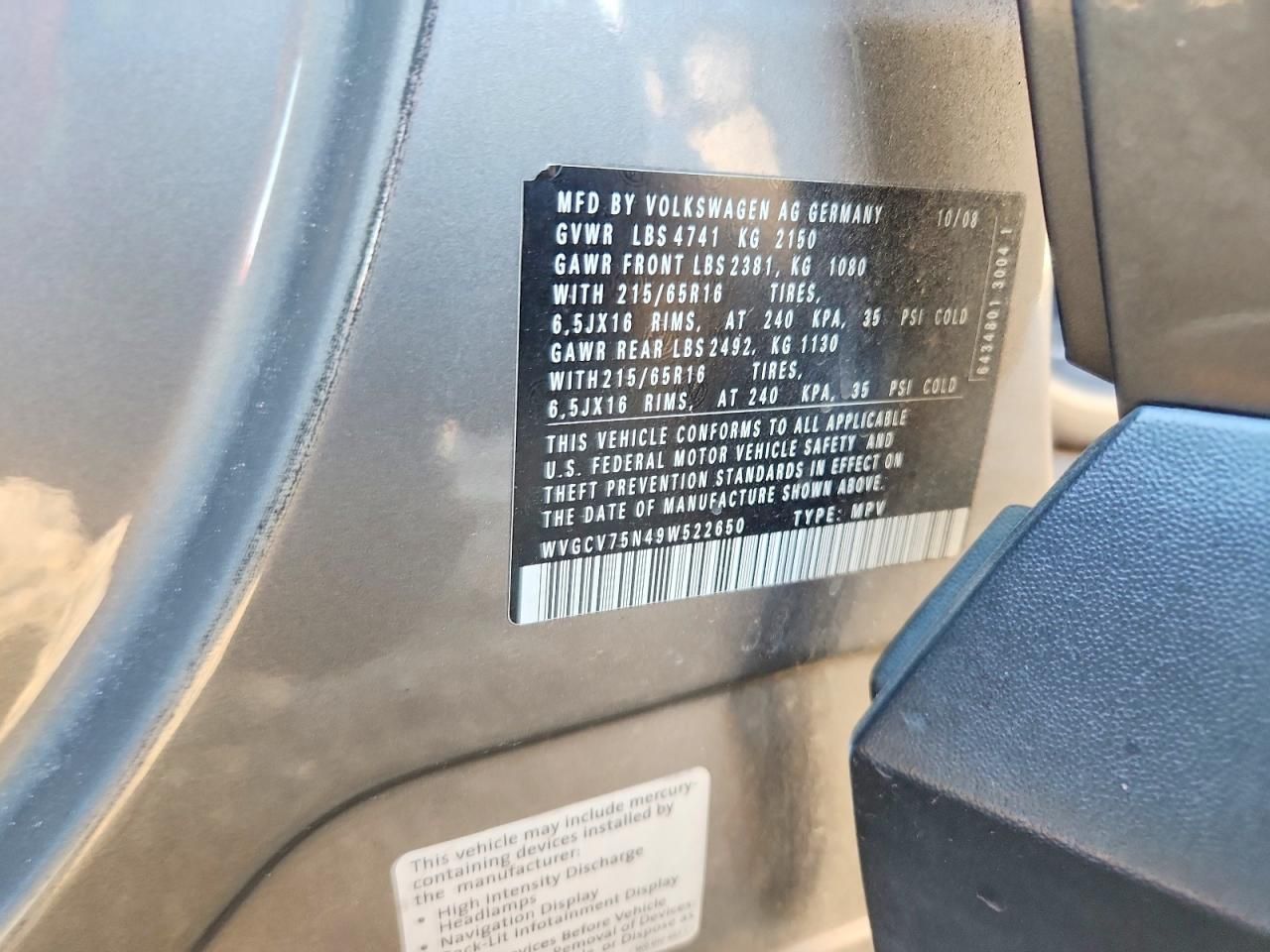 2009 Volkswagen Tiguan s