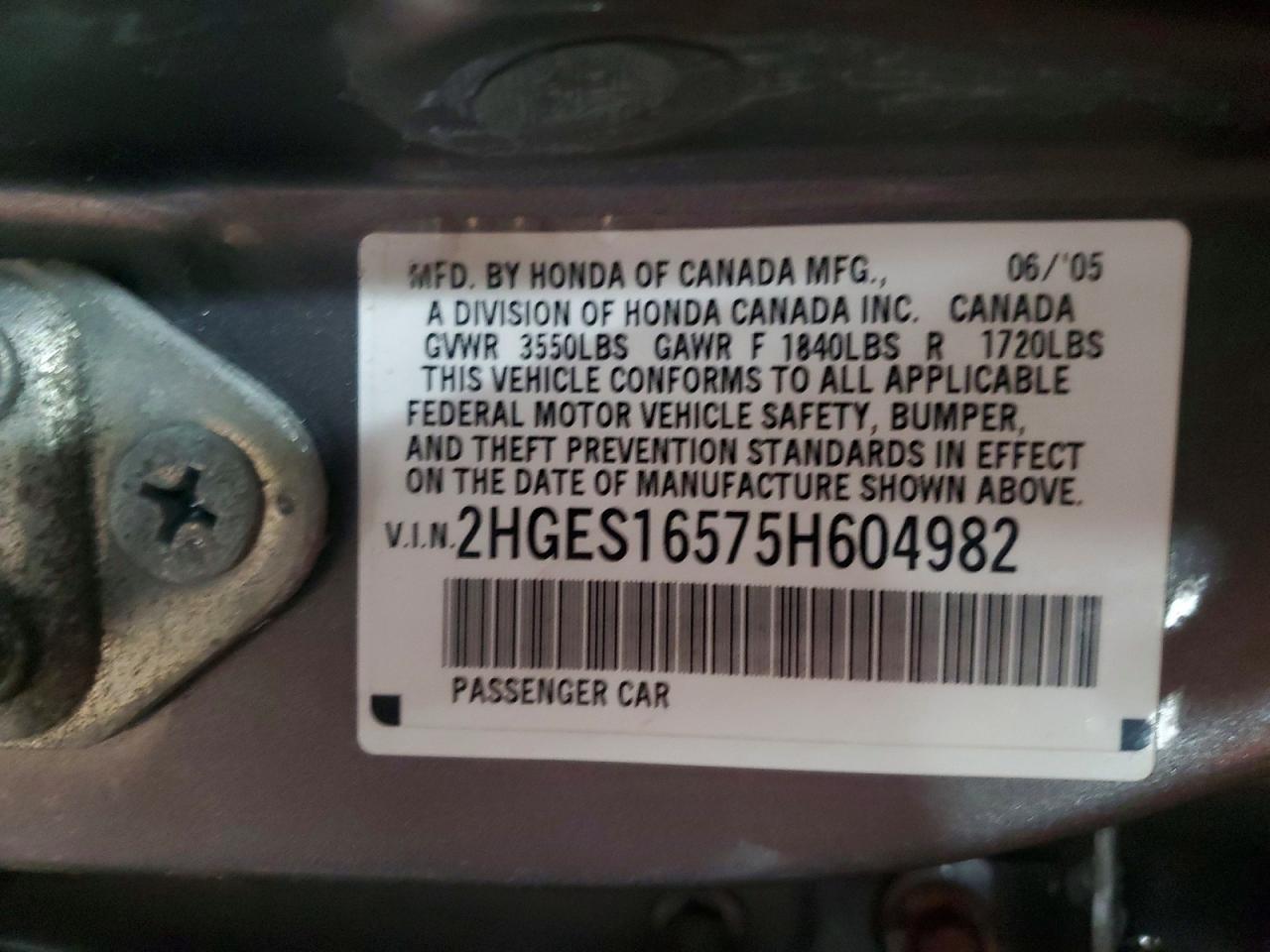 2005 Honda Civic lx