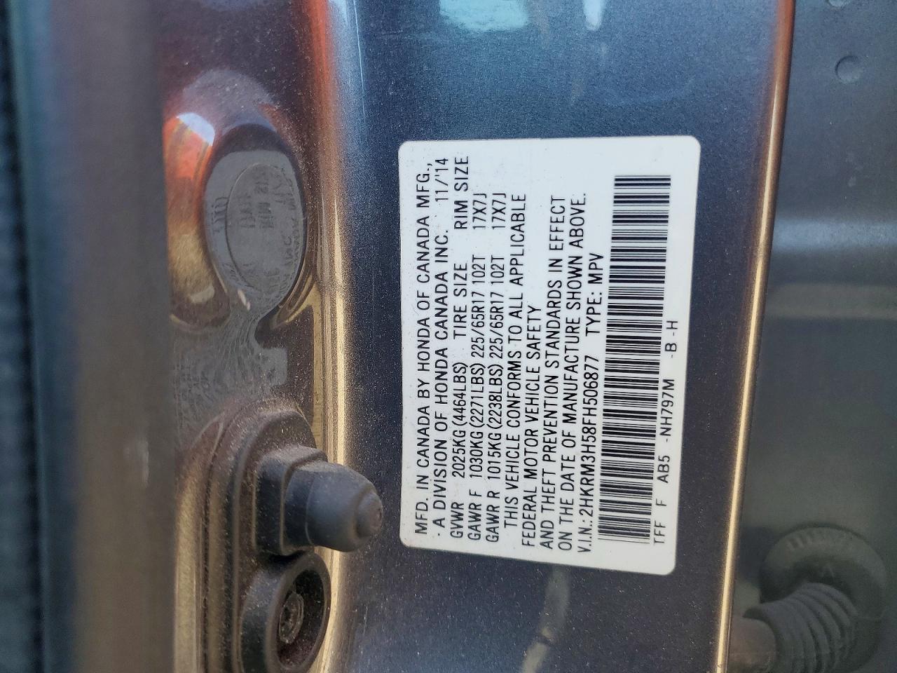 2015 Honda Cr-v ex