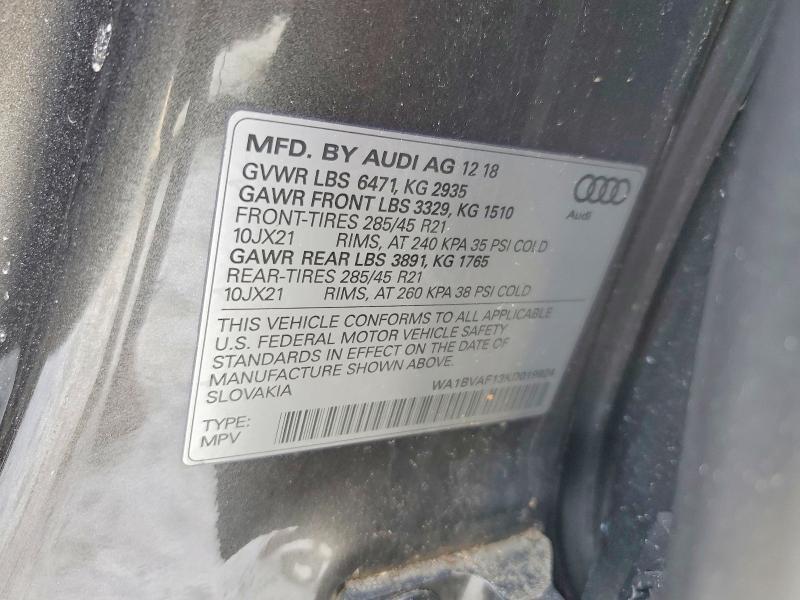 2019 Audi Q8 Premium Plus