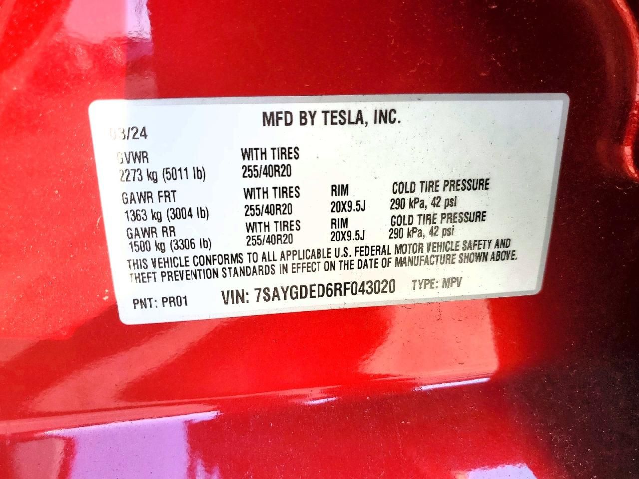 2024 Tesla Model y