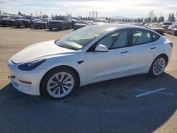 Tesla Vehiculos salvage en venta: 2022 Tesla Model 3
