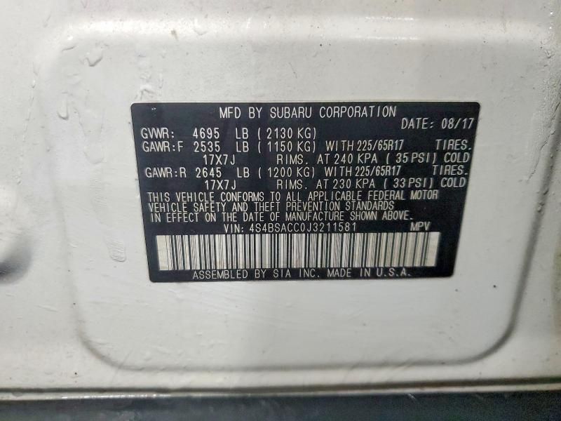 2018 Subaru Outback 2.5i Premium