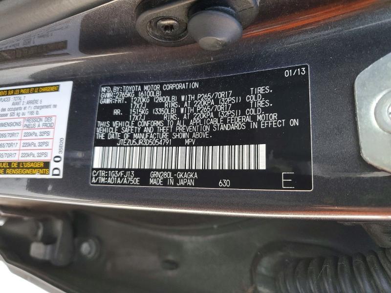 2013 Toyota 4runner SR5