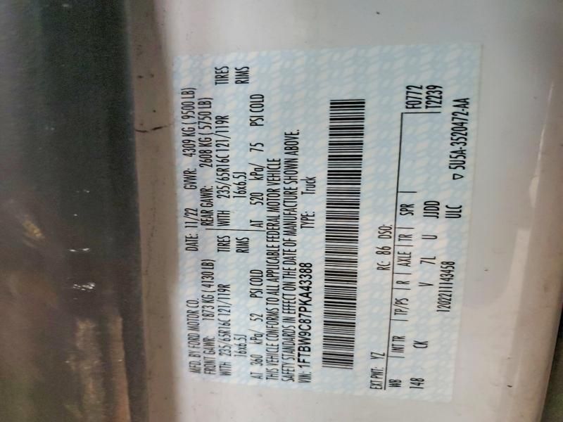 2023 Ford Transit T350 Utility / Service van