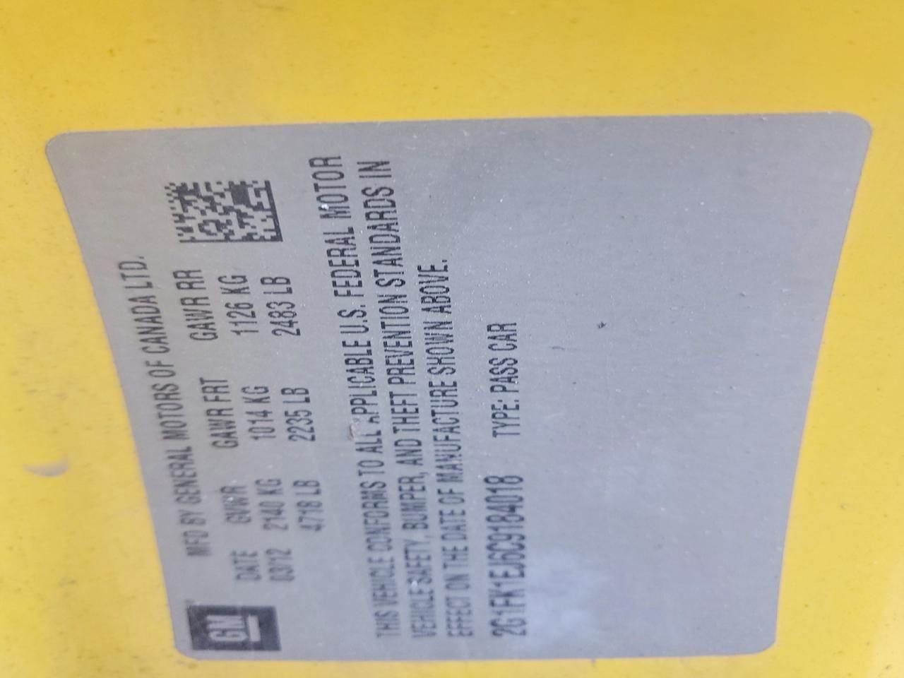 2012 Chevrolet Camaro 2SS