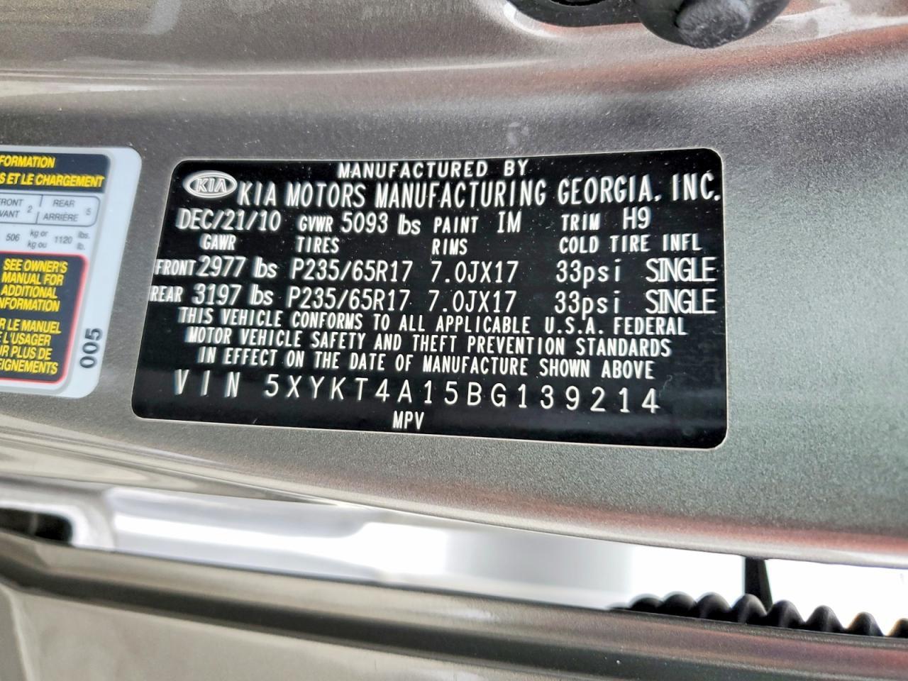 2011 KIA Sorento Base
