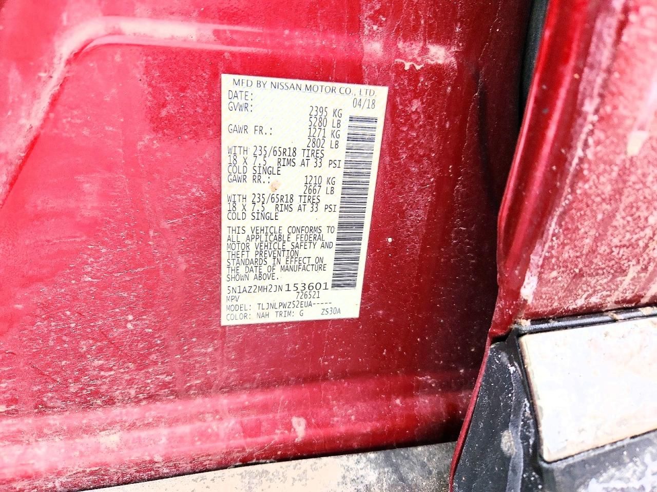 2018 Nissan Murano s