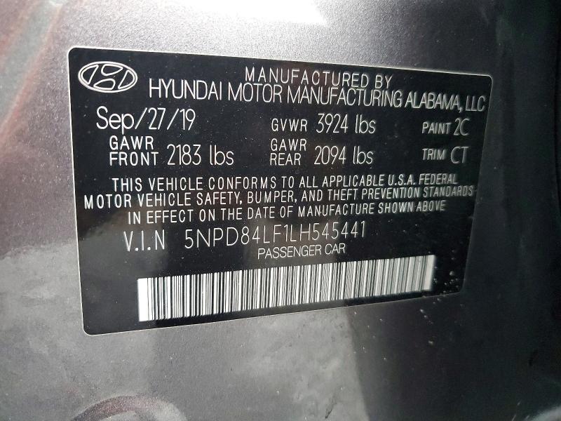 2020 Hyundai Elantra sel