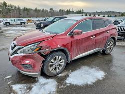 Salvage cars for sale from Copart Windham, ME: 2018 Nissan Murano s