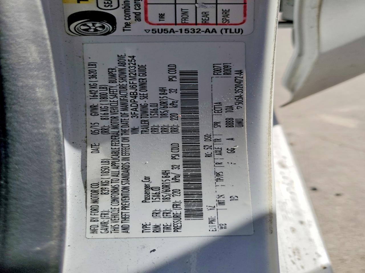 2015 Ford Fiesta se