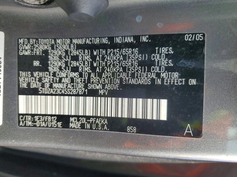 2005 Toyota Sienna ce