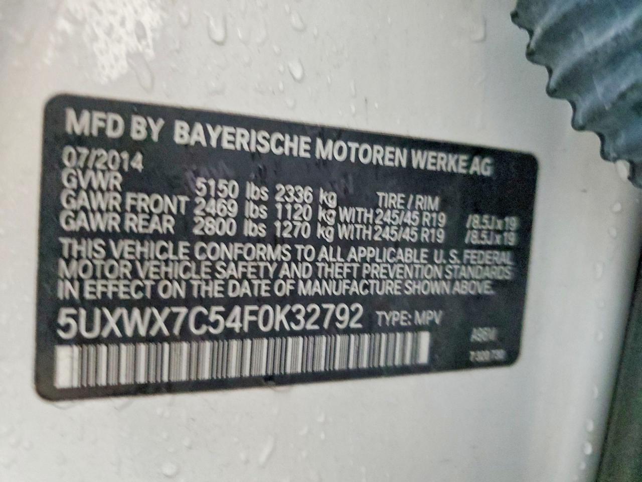 2015 BMW X3 Xdrive35i