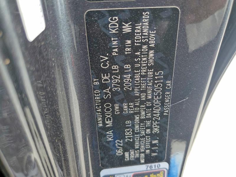 2023 KIA Forte lxs