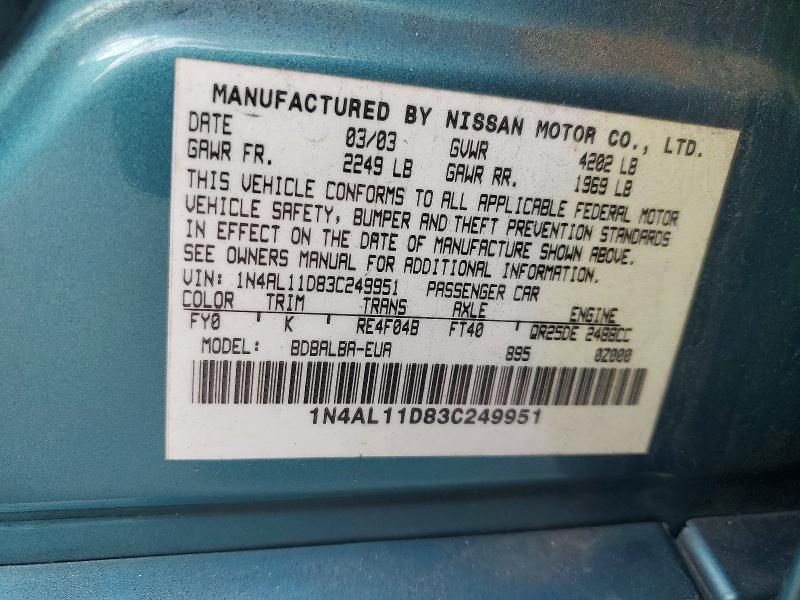 2003 Nissan Altima Base