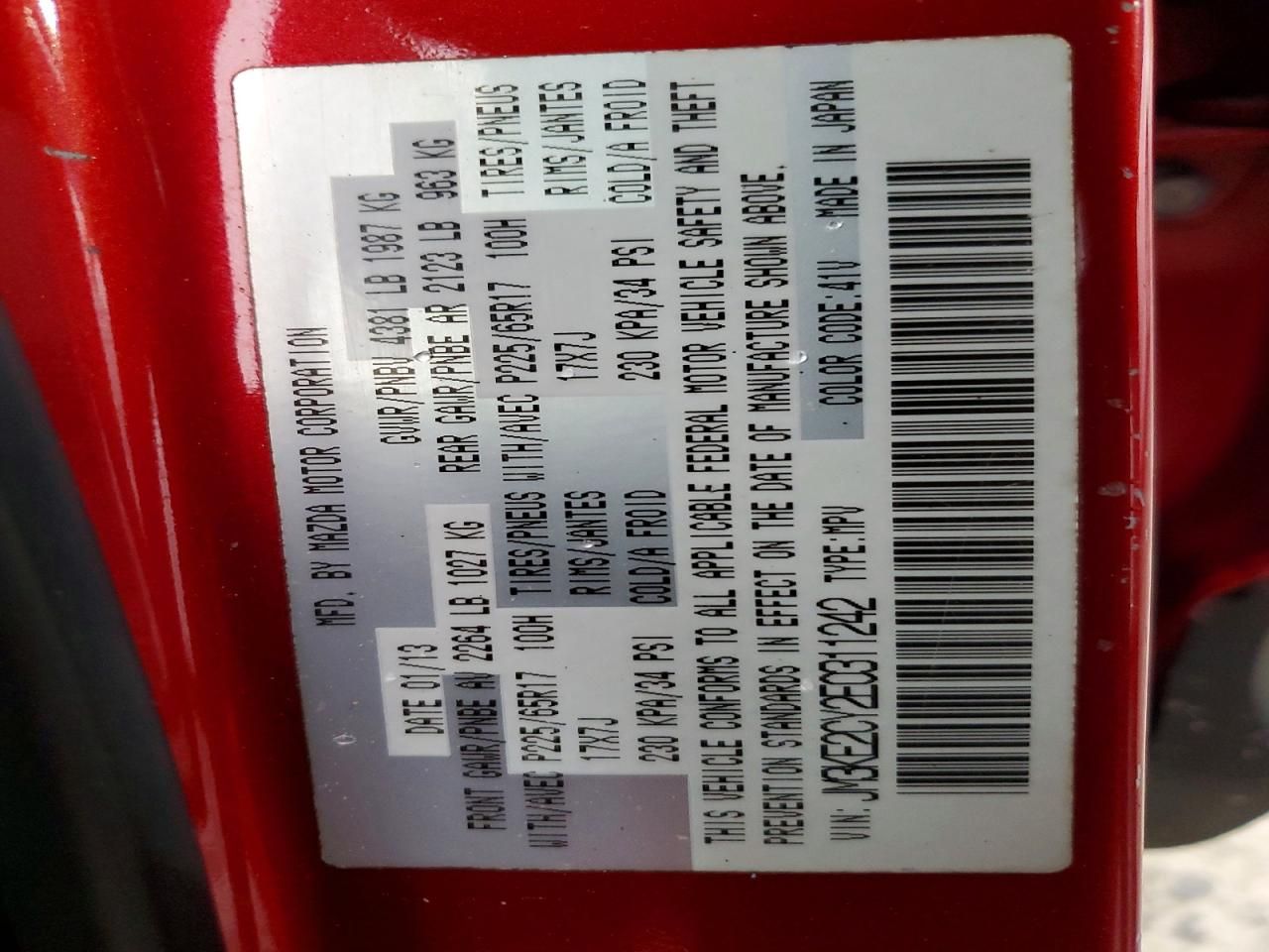 2014 Mazda Cx-5 Touring