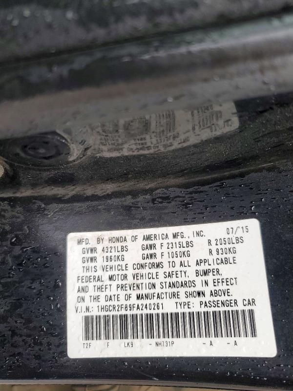 2015 Honda Accord exl