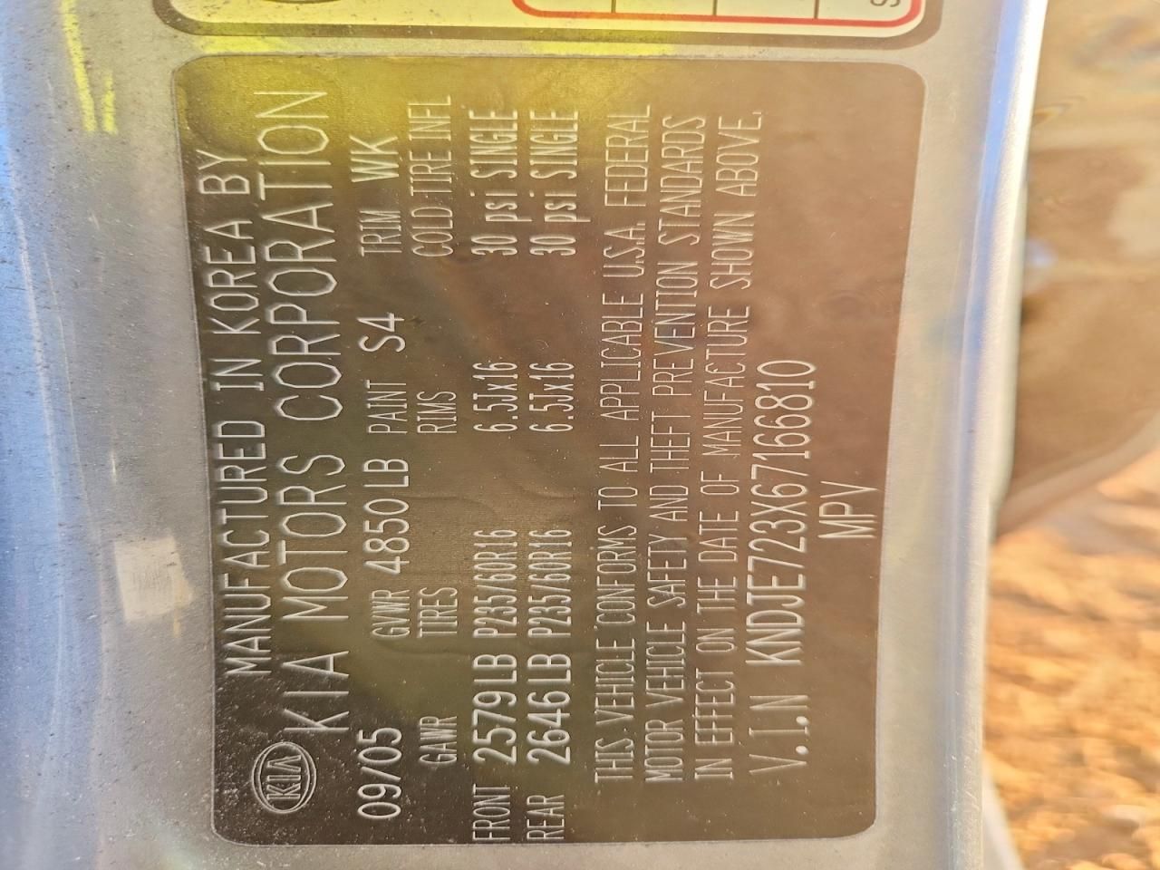 2006 KIA Sportage lx