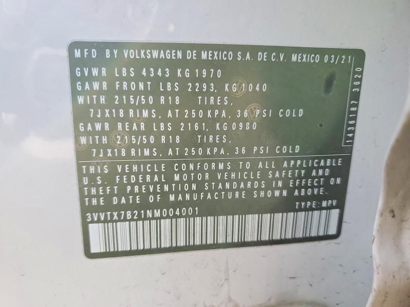 2022 Volkswagen Taos se