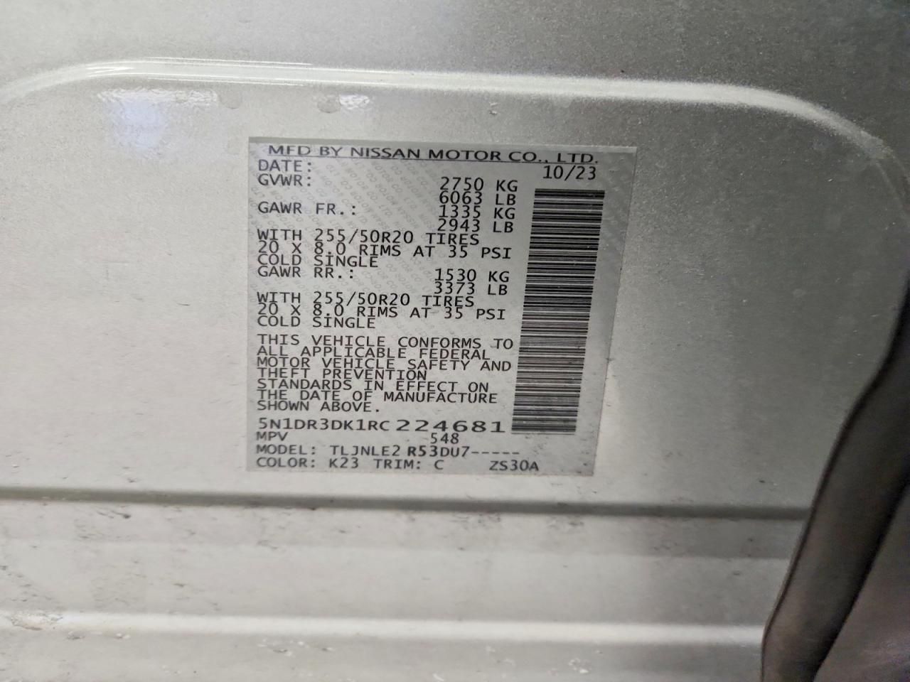 2024 Nissan Pathfinder Platinum