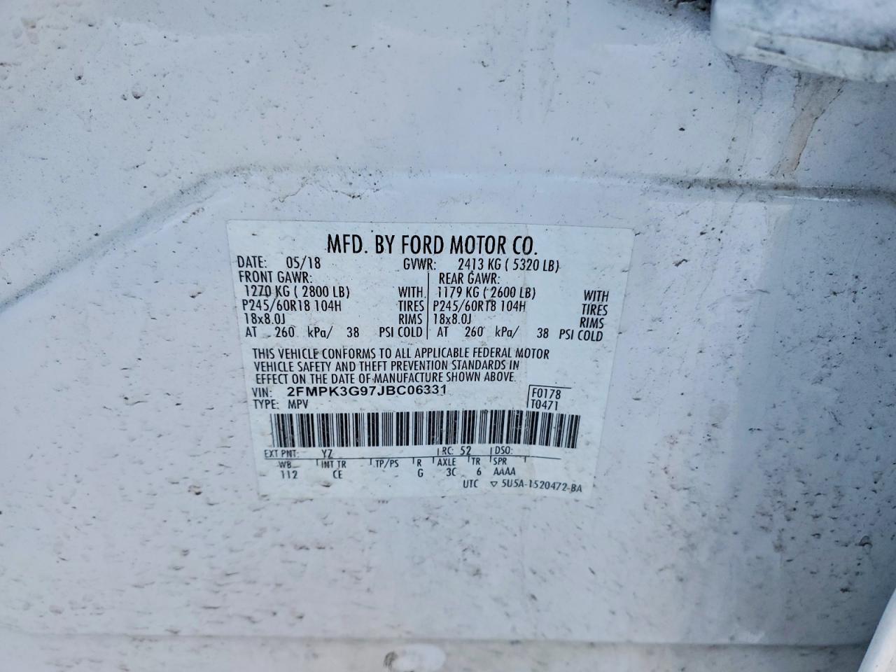 2018 Ford Edge se