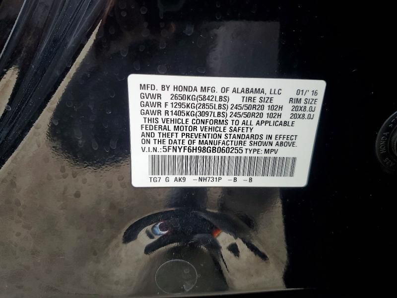 2016 Honda Pilot Touring