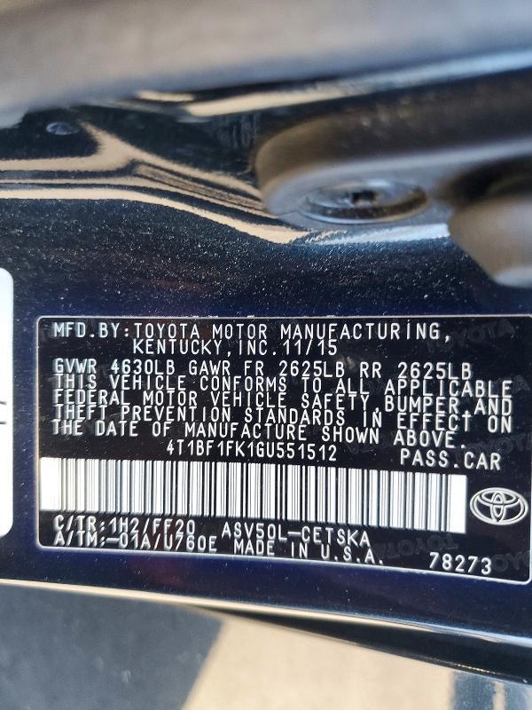 2016 Toyota Camry se