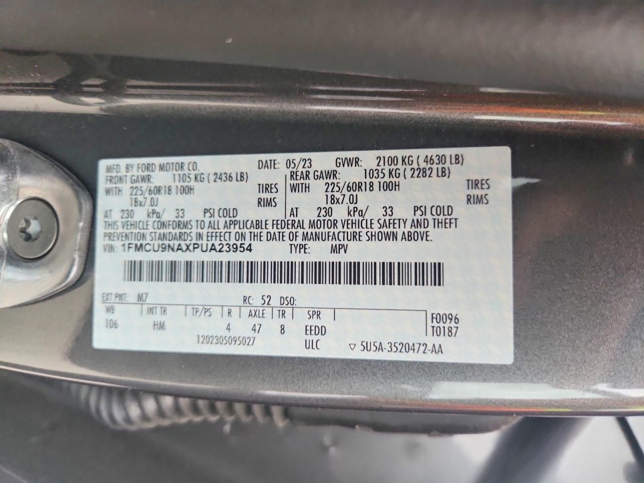 2023 Ford Escape st Line Select