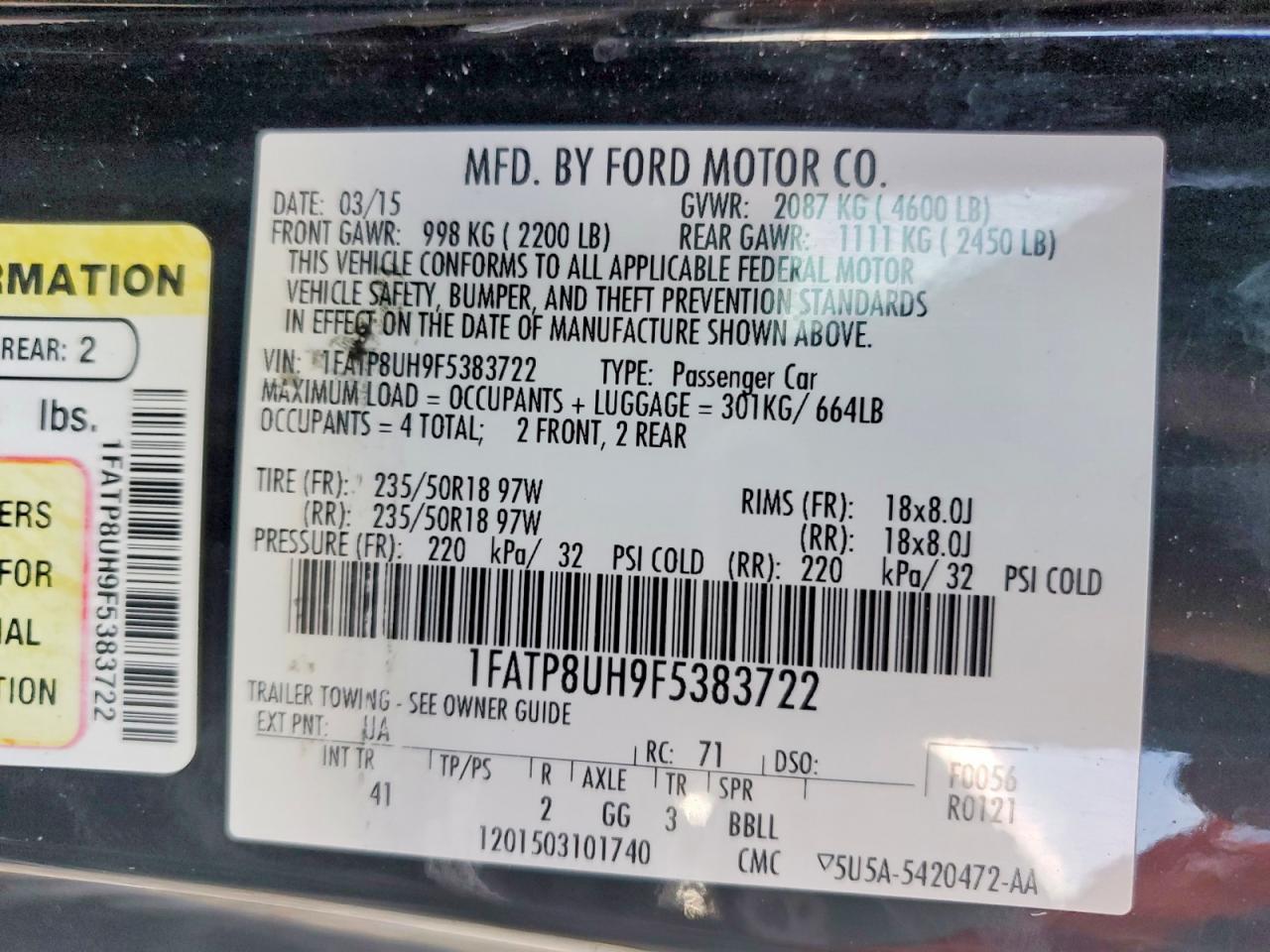 2015 Ford Mustang