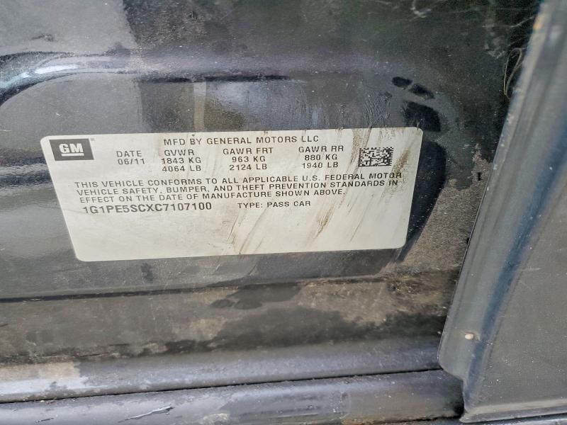 2012 Chevrolet Cruze lt