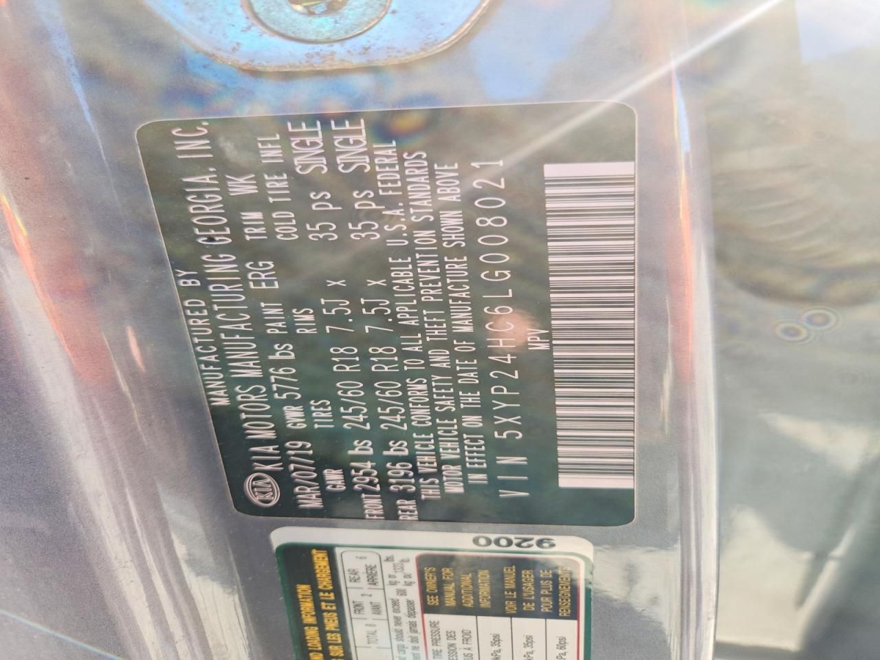 2020 KIA Telluride lx