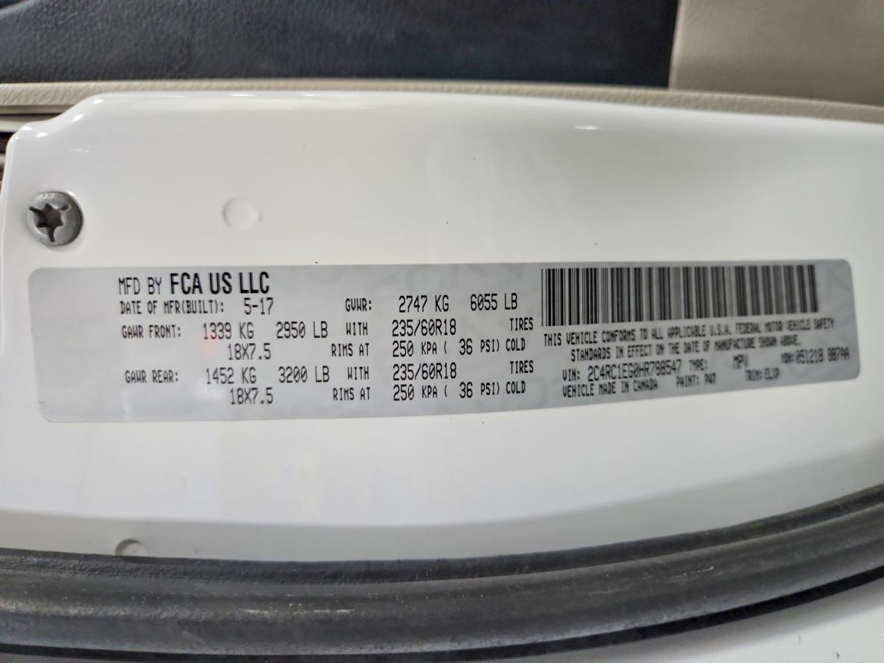 2017 Chrysler Pacifica Touring l Plus