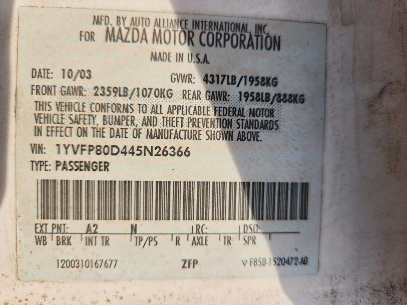2004 Mazda 6 S