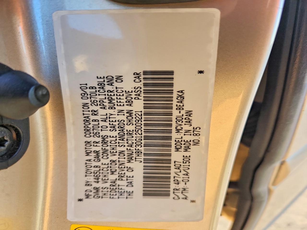 2002 Lexus Es 300 Base