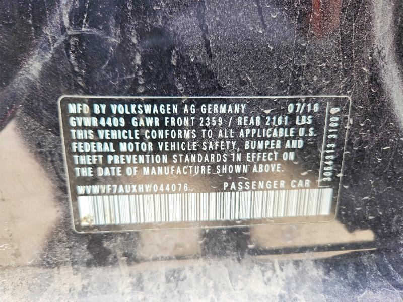 2017 Volkswagen Golf r