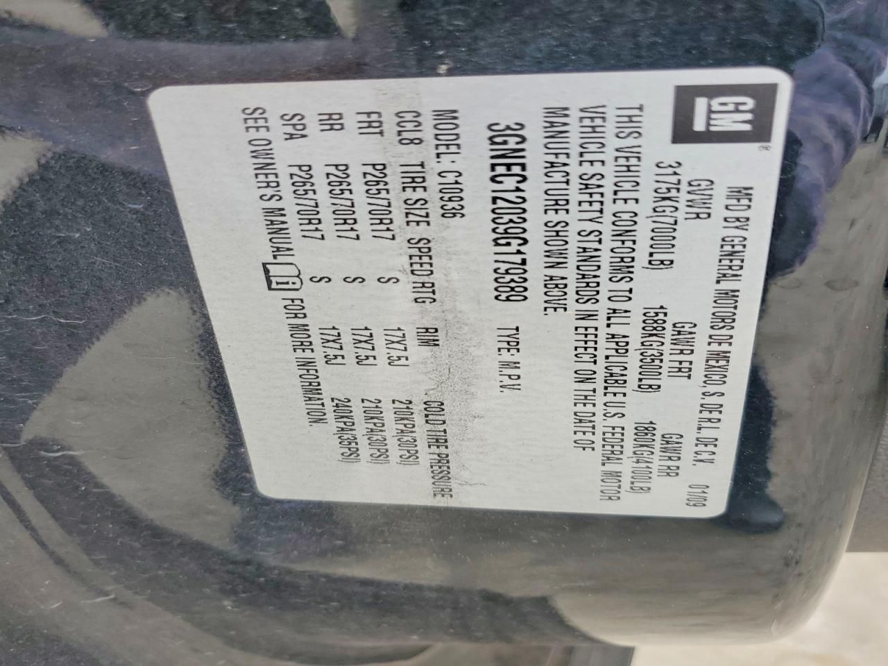 2009 Chevrolet Avalanche C1500 ls