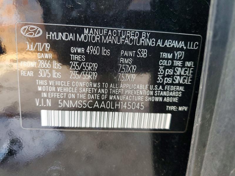 2020 Hyundai Santa fe Limited 2.0t