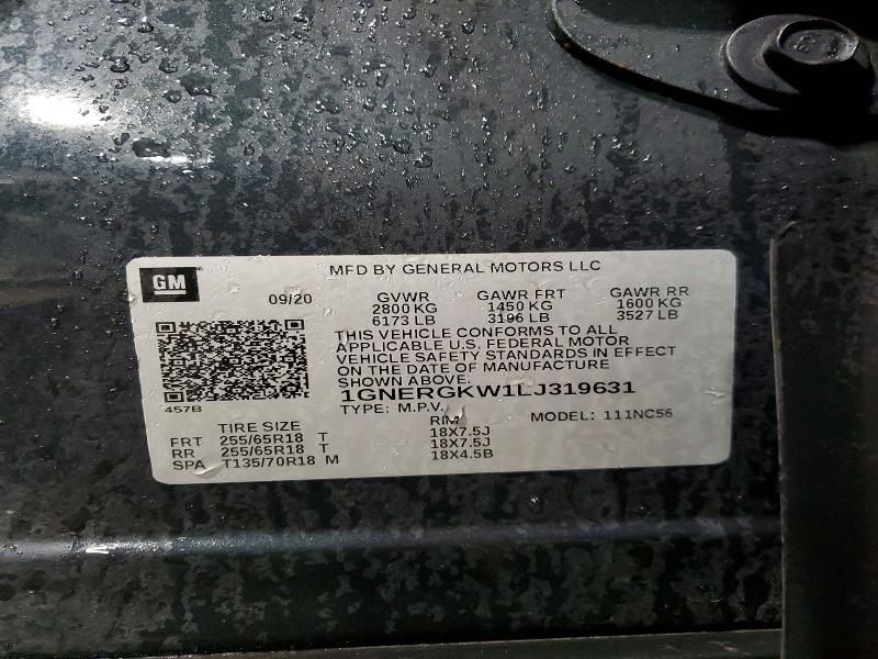 2020 Chevrolet Traverse lt