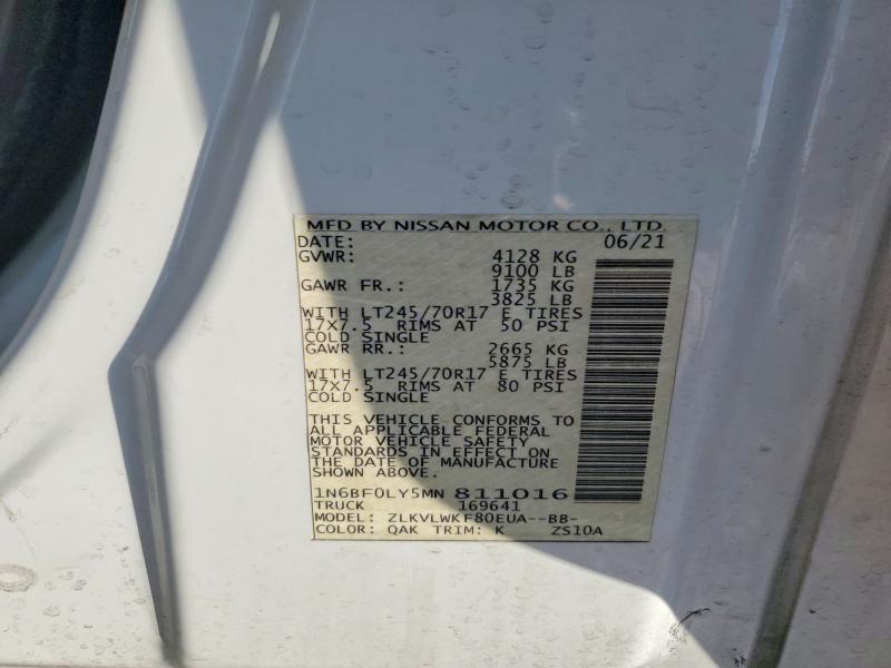 2021 Nissan NV 2500 Utility / Service Van