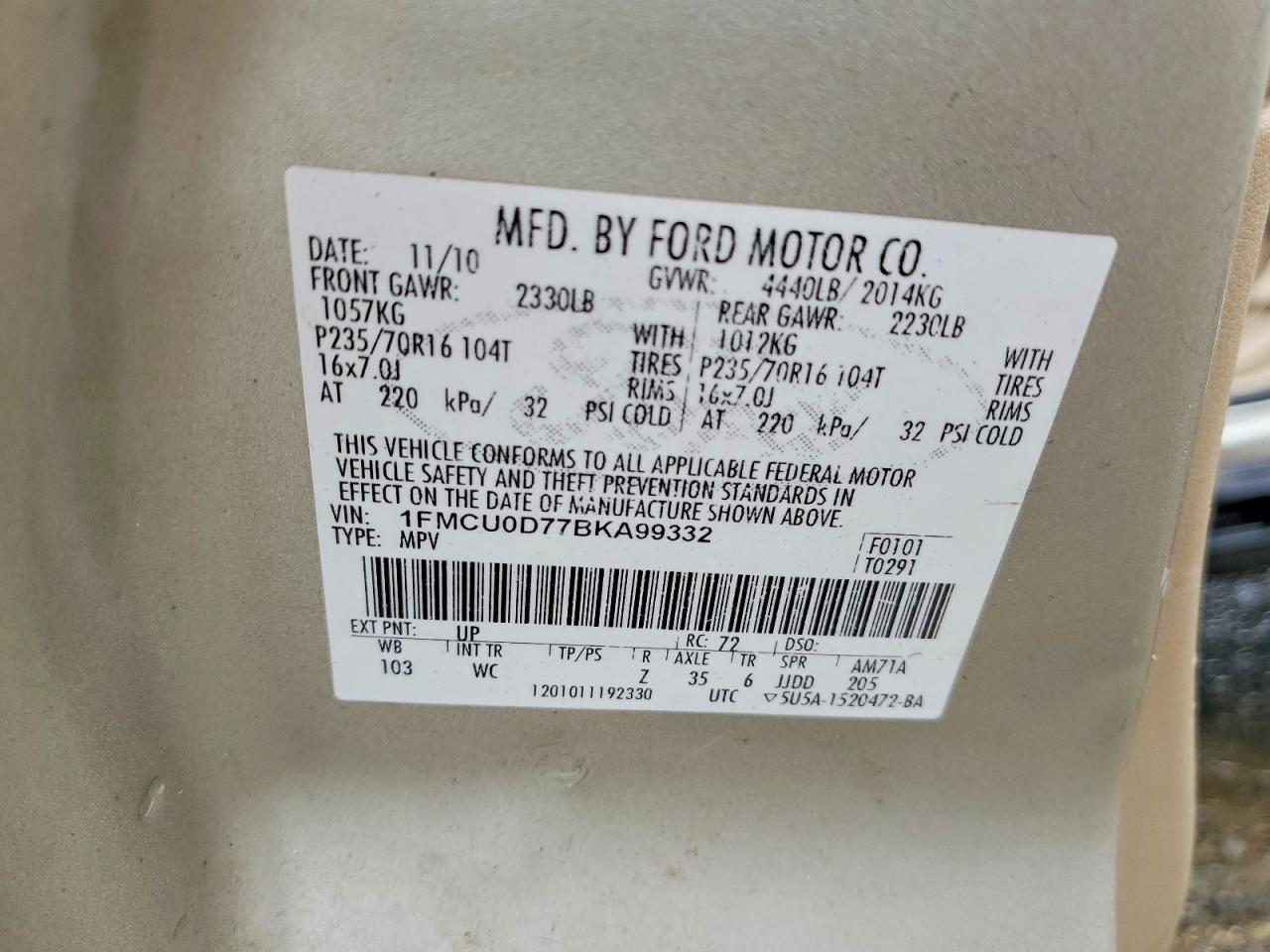 2011 Ford Escape xlt